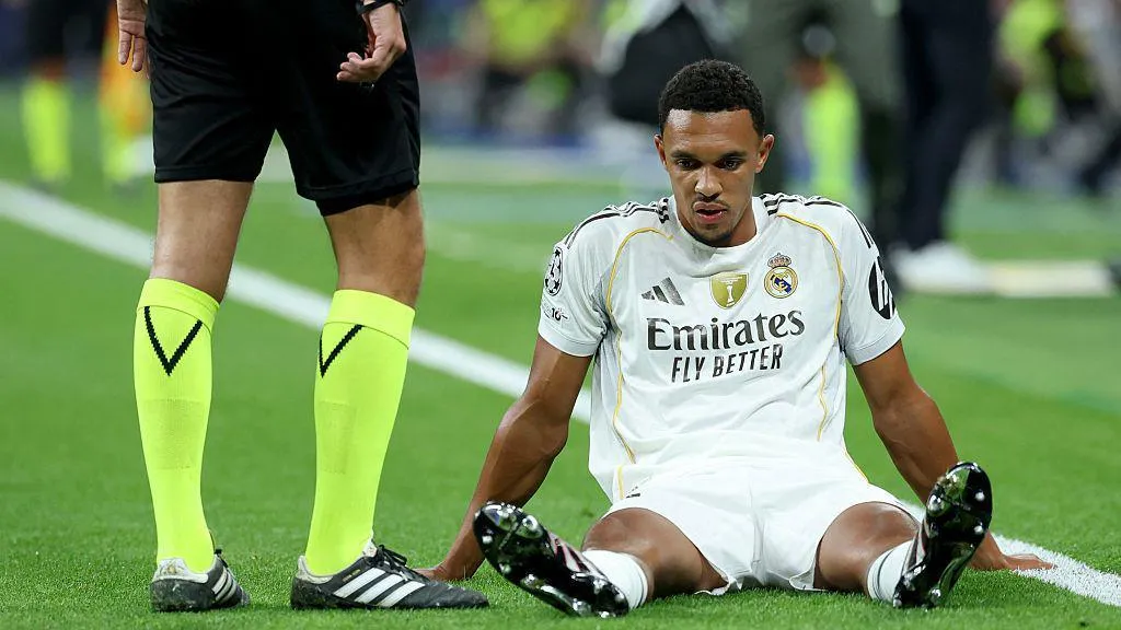 The English defender suffers untimely setback in Los Blancos UCL fixture